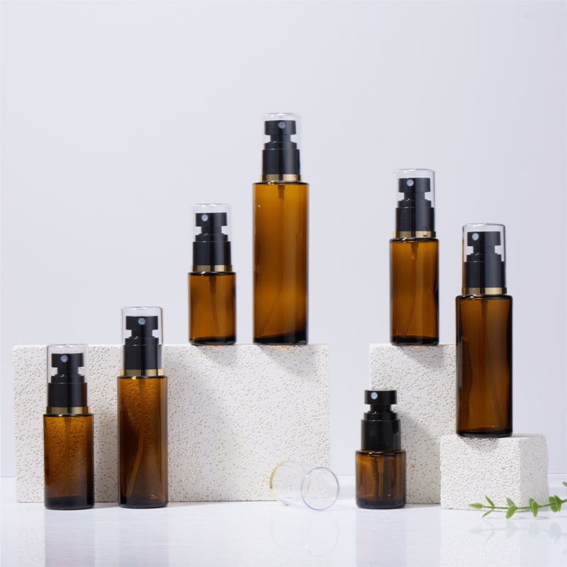 20ml 30ml 40ml 50ml 60ml 80ml 100ml অ্যাম্বার গ্লাস স্প্রে বোতল